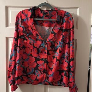 Topshop floral blouse
